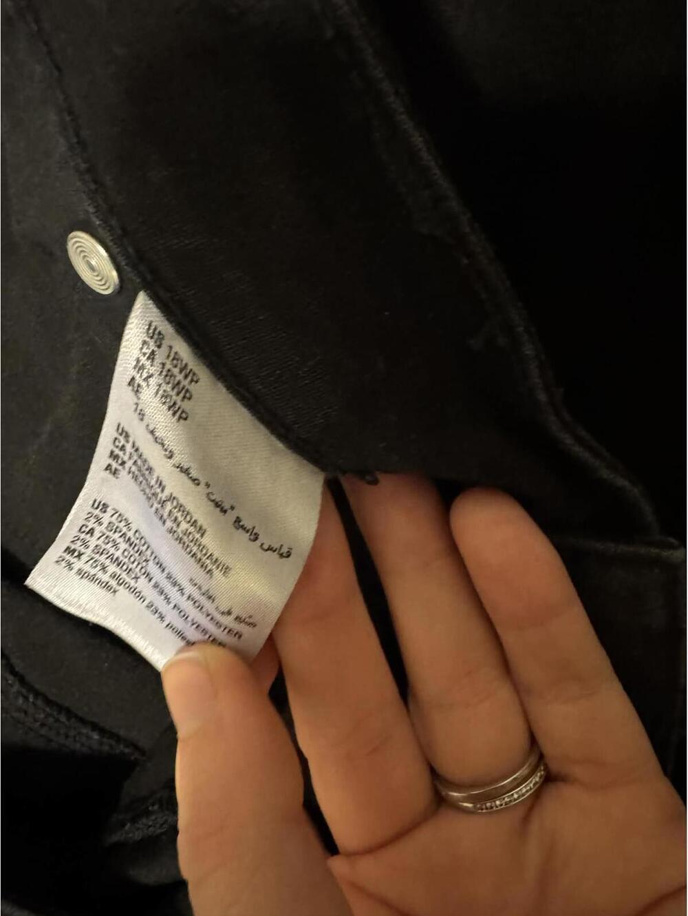 Women's Size 18P Style & Co Black Jeans - Picture 2 of 2